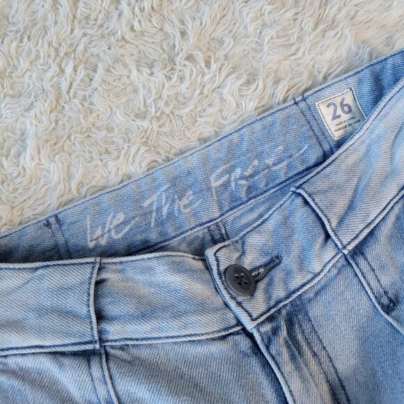 We The Free Paloma Slouchy Pleated Jeans Size 26 - Picture 6 of 9